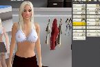 Adult game with customizable bras features on chicks