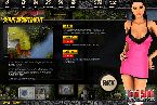 Flasg games with hot pink night dress on hot chick