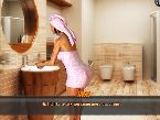 Hot bathroom spa to fuck girl in a towel