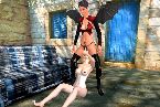 Slave lesbo slut eats the pussy out of her femdom